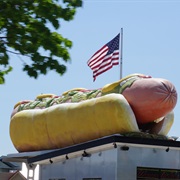 Giant Hot Dog, Mackinac City, Michigan