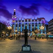 Plaza Santa Ana & Night-Time Huertas, Madrid