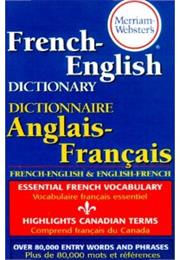 Webster&#39;s French to English/English to French Dictionary