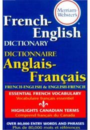 Webster's French to English/English to French Dictionary