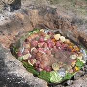 Traditional Maori Hangi Feast, New Zealand