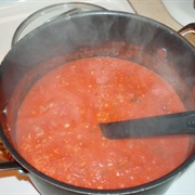 Make Spaghetti Sauce From Tomatoes I've Grown