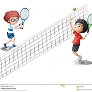 Playing Tennis (As a Kid)