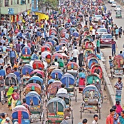 Rickshaws in Dhaka