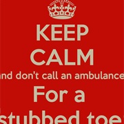 Stubbed Toe