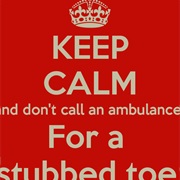 Stubbed Toe