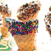 Sprinkle Dipped Waffle Cone