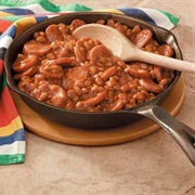 Kielbasa in Baked Beans