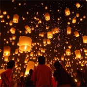 Floating Lantern Festival, Thailand