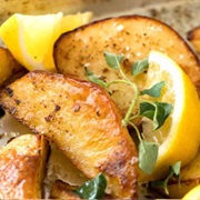Lemon Roasted Potatoes - Greece