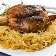 Pork Knuckle With Sauerkraut