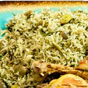 Baghali Polo (Dill Rice With Lima Beans)