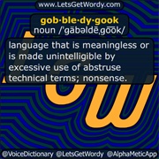 Gobbledygook