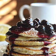 Blueberry and Poppyseed Pancakes