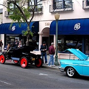 Crusing Down Grand, Escondido-Vintage Cars