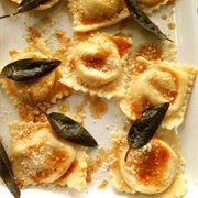 Butternut Squash Open Ravioli