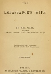The Ambassador's Wife (Catherine Gore)