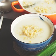 Mak Chuk (Sweet Wheat Porridge With Coconut Milk)