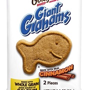 Giant Grahams Goldfish Cookies