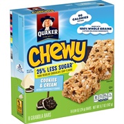 Cookies & Cream Quaker Granola Bars
