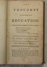 Some Thoughts Concerning Education