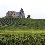 Champagne Hillsides, Houses and Cellars