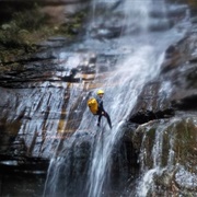 Absiel Down a Waterfall