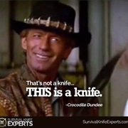 "That's Not a Knife, This Is a Knife"