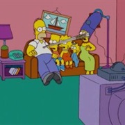 Homer Impaled by Spear