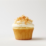 Coconut Cupcake With Coconut Cream Cheese Frosting