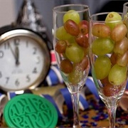 Eat 12 Grapes at Midnight on New Year's Eve