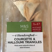 Halloumi and Courgette Triangle