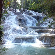Dunns River Falls in Ocho Rios, Jamaica