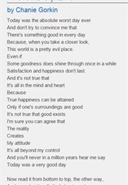 Worst Day Ever? (Chanie Gorkin)