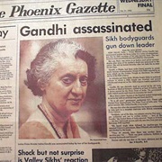 Indira Gandhi Assassination