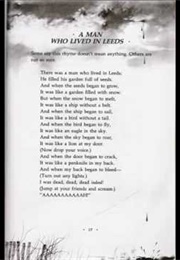 A Man Who Lived in Leeds (Alvin Schwartz)