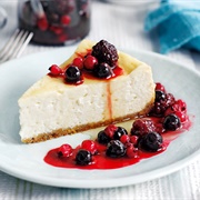 Cheesecake With Berry Compote