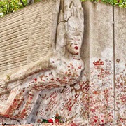 Oscar Wilde's Lipstick-Covered Tomb, Paris, France