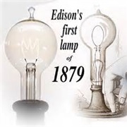 1879 - First Electric Light Bulb (T. Edison)
