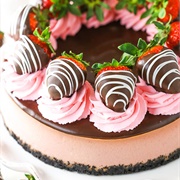 Chocolate Strawberry Cheesecake