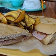 Cuban Sandwich With Plantain Chips