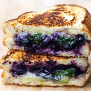 Balsamic Blueberry Grilled Cheese Sandwich