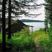 Hike to Grey Owl's Cabin, SK Canada