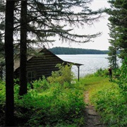 Hike to Grey Owl&#39;s Cabin, SK Canada