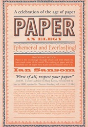 Paper (Ian Sansom)
