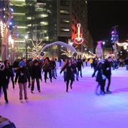 Make Falling Down Look Good While Ice-Skating at Campus Martius