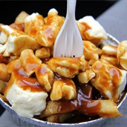 Eating Poutine at a Casse-Croute