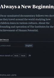 Always a New Beginning (1973) (1973)