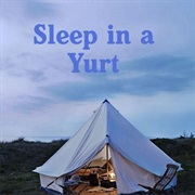Sleep in a Mongolian Yurt
