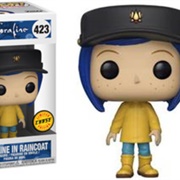 Coraline in Raincoat Chase